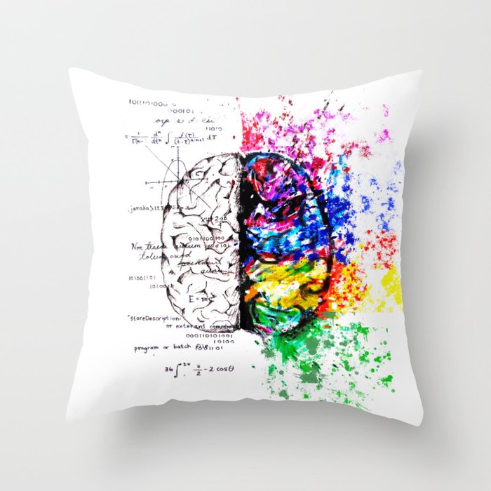 Conjoined Dichotomy Throw Pillow
