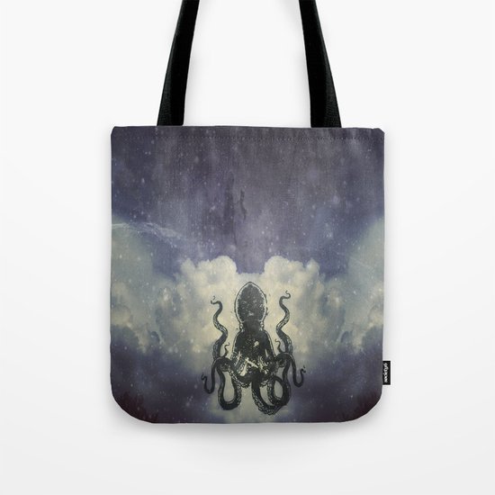 Flying Squid Tote Bag