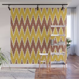 Chevron Pattern 530 Yellow and Brown Wall Mural