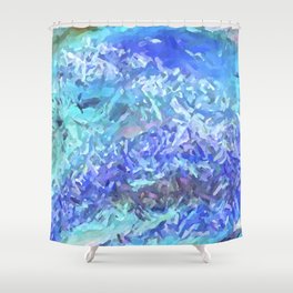 Sea and Sky Abstract Shower Curtain