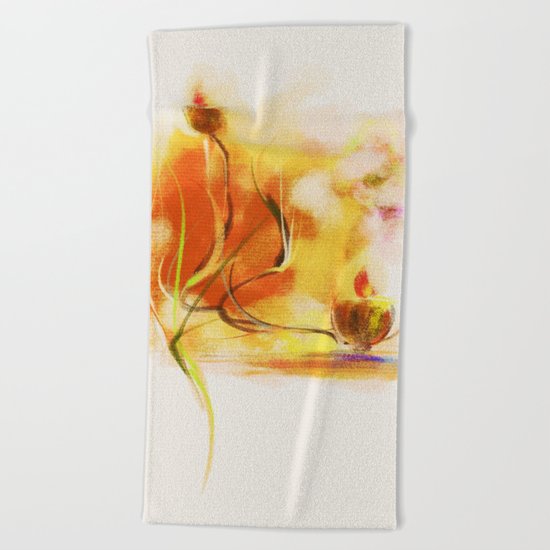 candle night Beach Towel