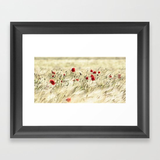 A POPPY POEM Framed Art Print