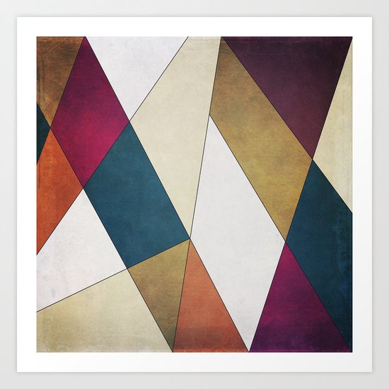 Geometric A/W Art Print