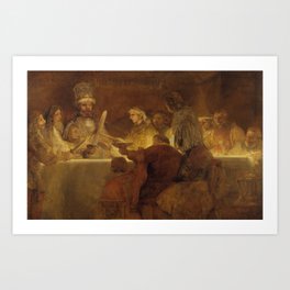 Rembrandt - The Conspiracy of the Batavians under Claudius Civilis (1662) Art Print | Painting, Rembrandt, Dutch, Netherlands, Baroque, Fineart, Goldenage, Master 