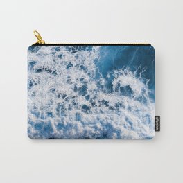 Dark Blue Ocean Waves With White Foam Carry-All Pouch