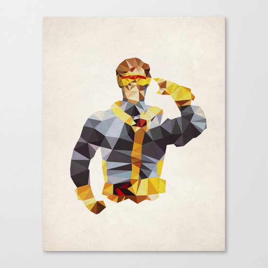 Polygon Heroes - Cyclops Canvas Print