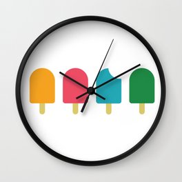 Popsicles Wall Clock