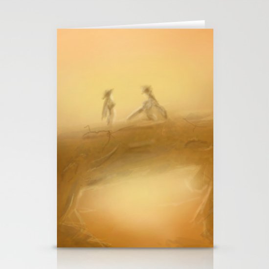 duel at dusk Stationery Cards