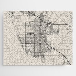 USA, Oxnard City Map Drawing Jigsaw Puzzle