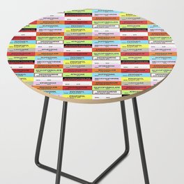 Anesthesia Labels Side Table