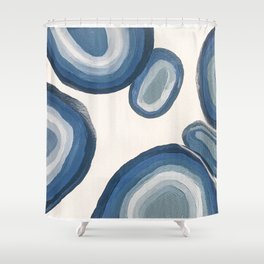 The EP Abstract Acrylic Painting Shower Curtain