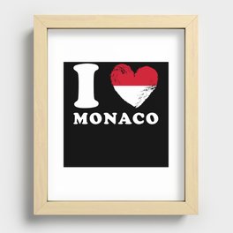 I Love Monaco Recessed Framed Print