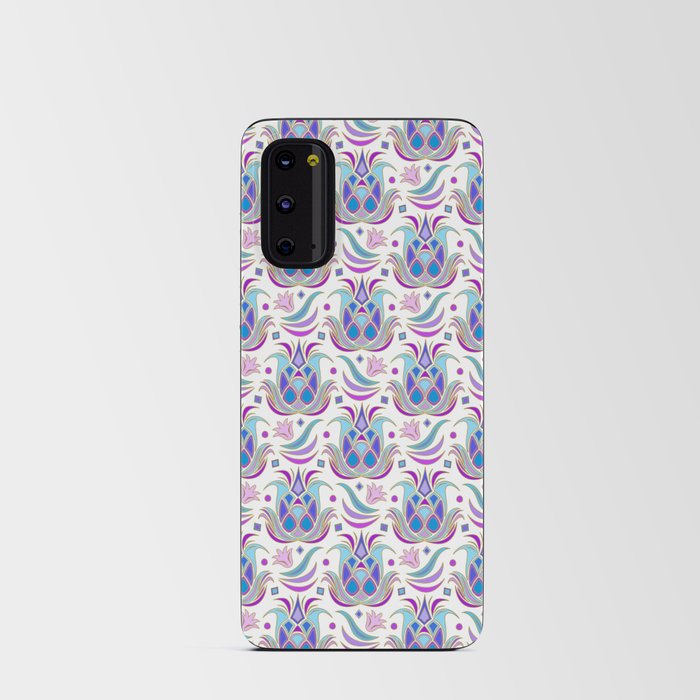 Luxe Pineapple // Peacock on White Android Card Case