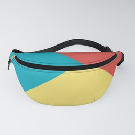 Blue-Green Yellow Red Abstract Pattern 2021 Color of the Year AI Aqua 098-59-30 Fanny Pack