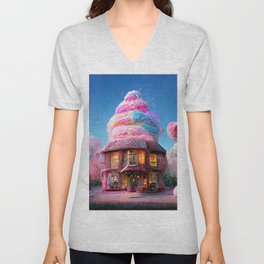 Cotton Candy House V Neck T Shirt