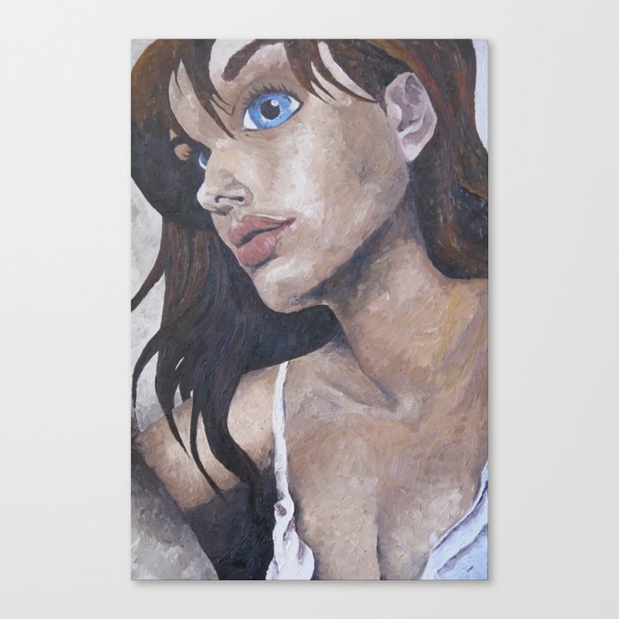 Blue Eyed Girl Canvas Print