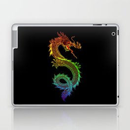 Traditional Chinese dragon in rainbow colors Laptop & iPad Skin