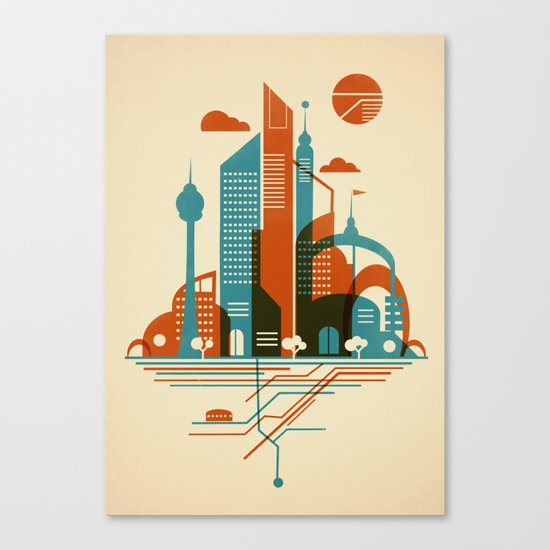 From the Subway to the Sky Canvas Print