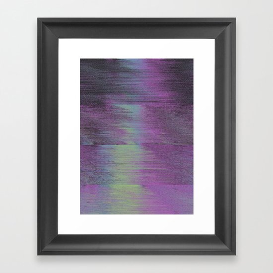Glitch Haze #1 Framed Art Print