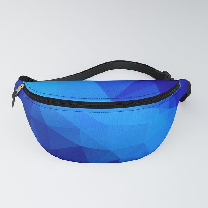 Abstract digital art polygon triangles Fanny Pack
