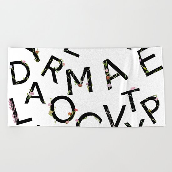 Letters Pattern Beach Towel
