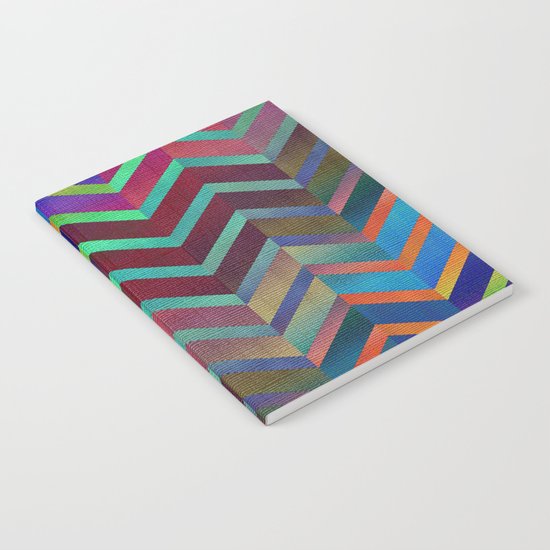 Color Transition Chevron Notebook