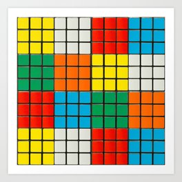 Rubix Cube Art Print