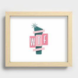 WTF Is Going On Recessed Framed Print
