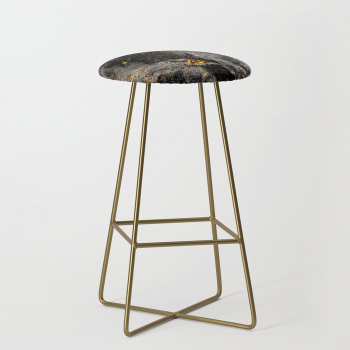 Galaxy Black Gold Bar Stool By Jreidinger Society6 Galaxy Black Gold Bar Stool