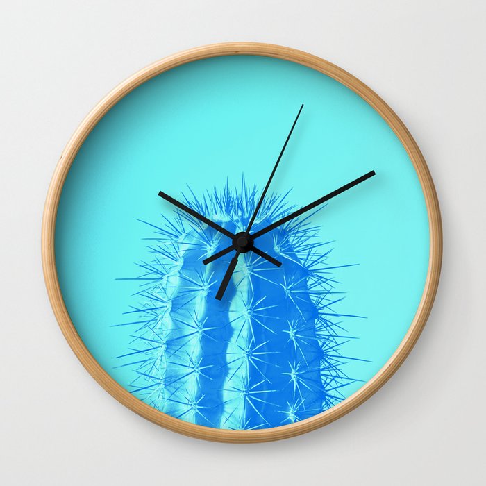 Neon Cactus - alternate Wall Clock