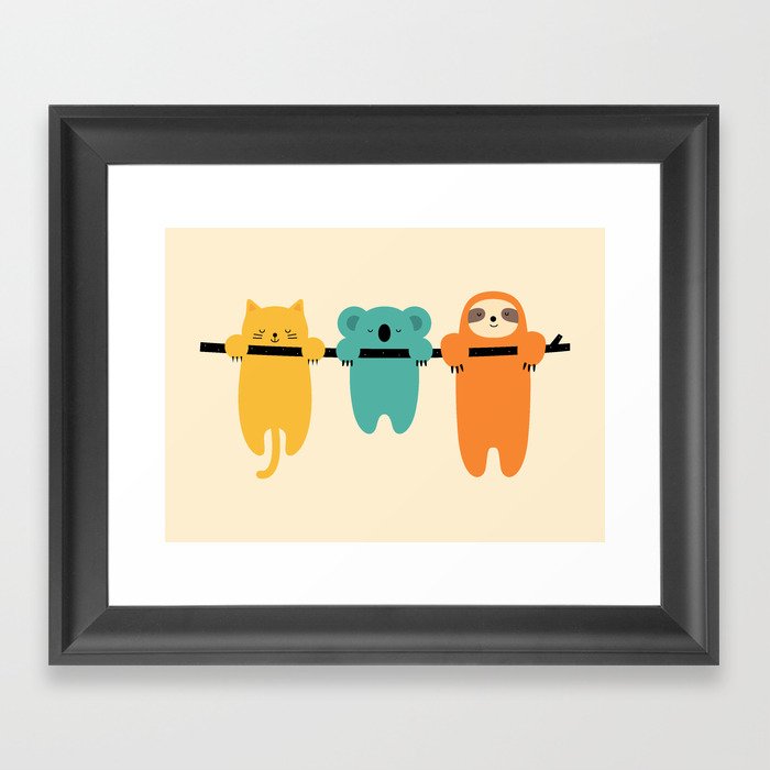 Hang In There Framed Art Print