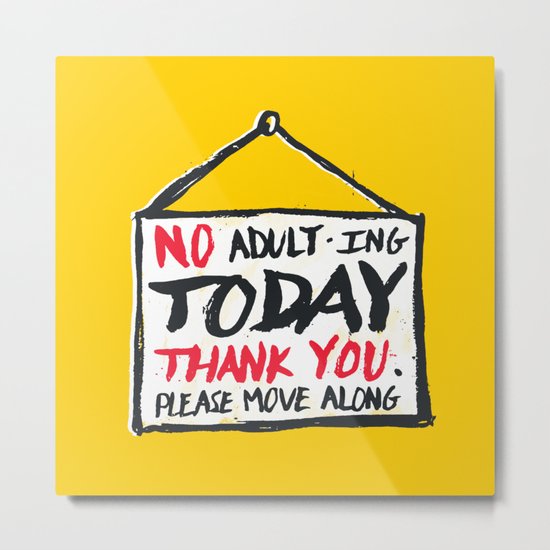 No Thank You Metal Print
