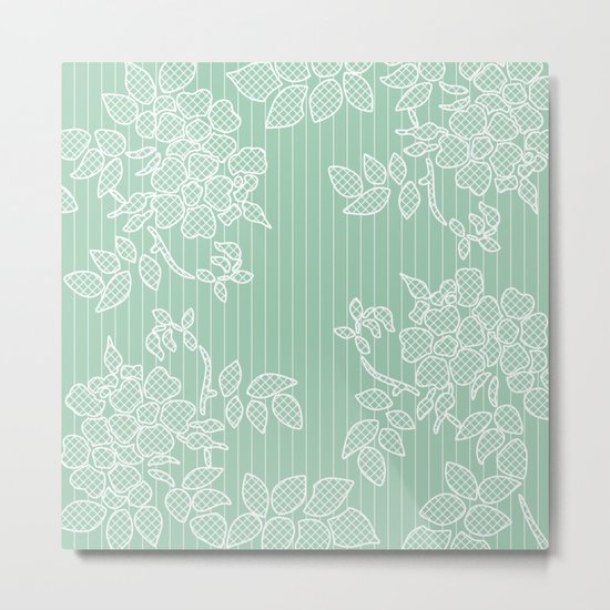 SPRING IN GREEN Metal Print