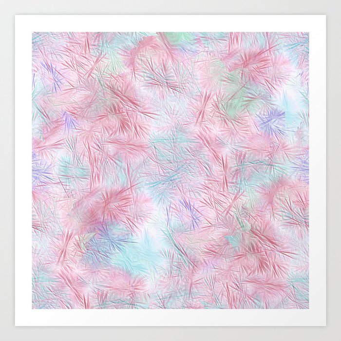 Tangled Pink Fireworks Art Print