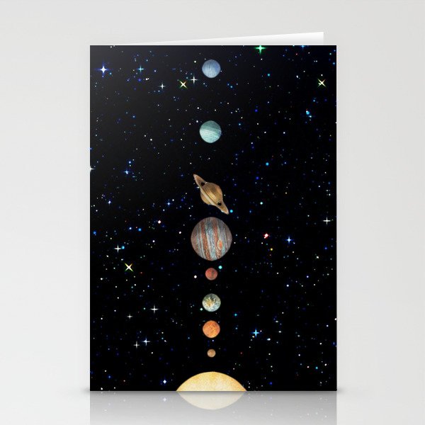 Planetary Solar System Stationery Cards