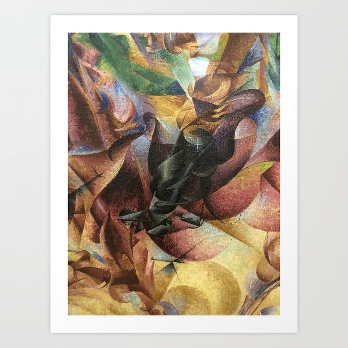 Umberto Boccioni, Elasticity, futurism, abstract painting, modern art, contemporary art, cubism Art Print
