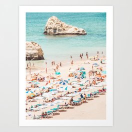 Aerial Beach Print - Ocean (part two of a diptych) Sea Travel photography Art Print