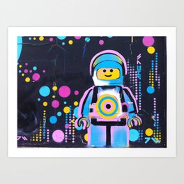 Tel Aviv Street Art / Legoman / AME72 Art Print