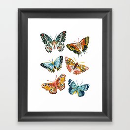 Woodland Butterfly Print Framed Art Print