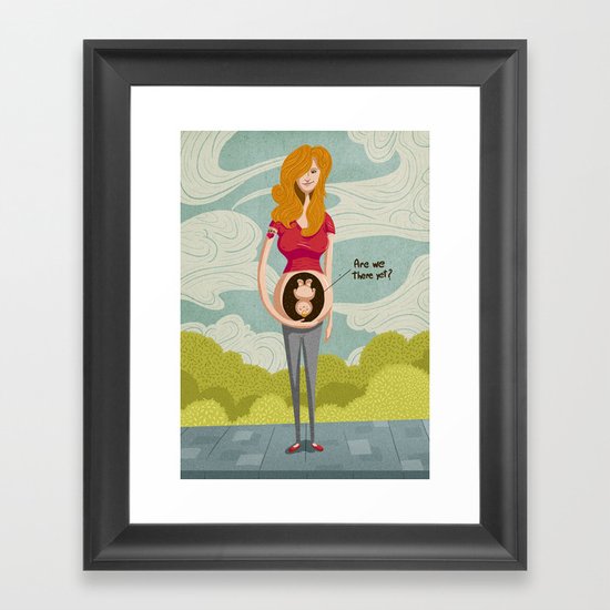 Are we there yet? Framed Art Print