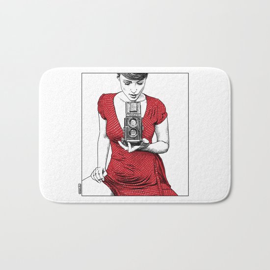 asc 165 - Le regard inversé (d'après zzitlali) Bath Mat