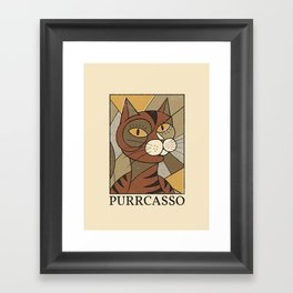 Purrcasso Framed Art Print
