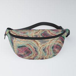 Rings Multi Colored Abstract Fanny Pack | Yellow, Multicolored, Modern, Rings, Colorful, Homedecor, Blue, Ruthpalmerfineart, Black, Graphicdesign 