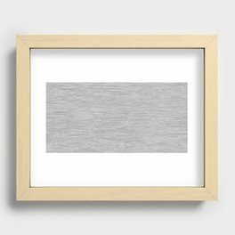 Grunge white grey panel Recessed Framed Print