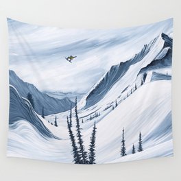'Chads Gap' Iconic Snowboarding Moments Wall Tapestry