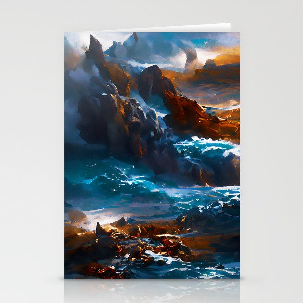 Stormy Ocean Stationery Cards