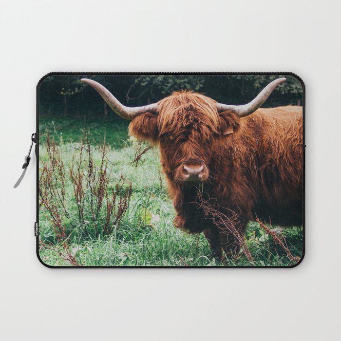  Scottish Highland Cow Print - Scottish Highland Photo - Animal Wall Art - Nature Photography Laptop Sleeve