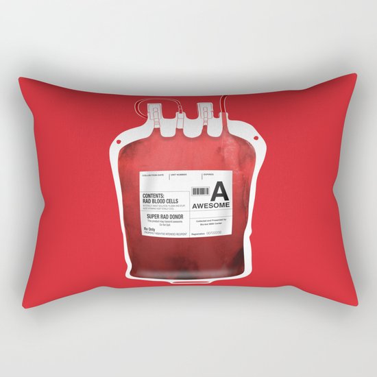 My Blood Type is A, for Awesome! *Classic* Rectangular Pillow