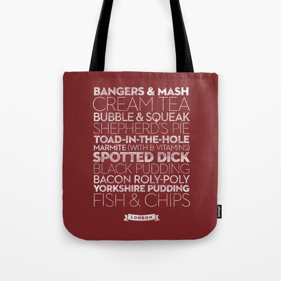 London — Delicious City Prints Tote Bag