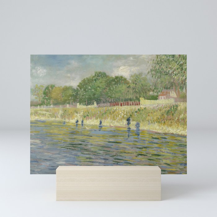 Vincent van Gogh Bank of the Seine Oil Painting Mini Art Print